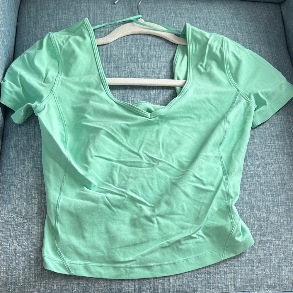 Lululemon Athletica Mint Green Short Sleeve Top